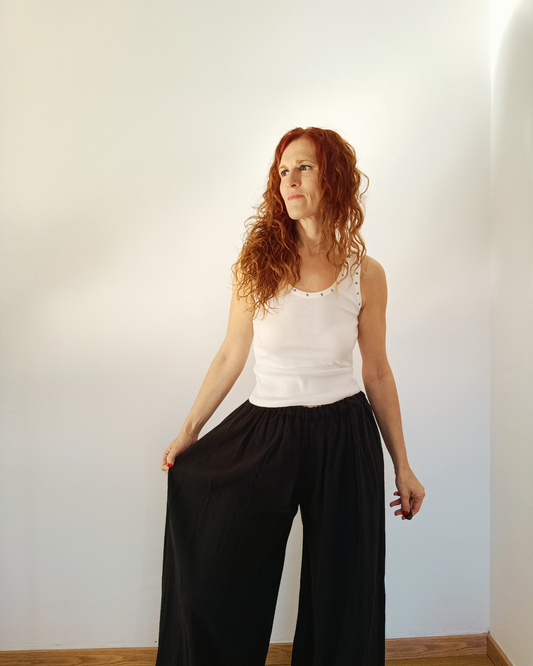 Pantalón Palazzo negro