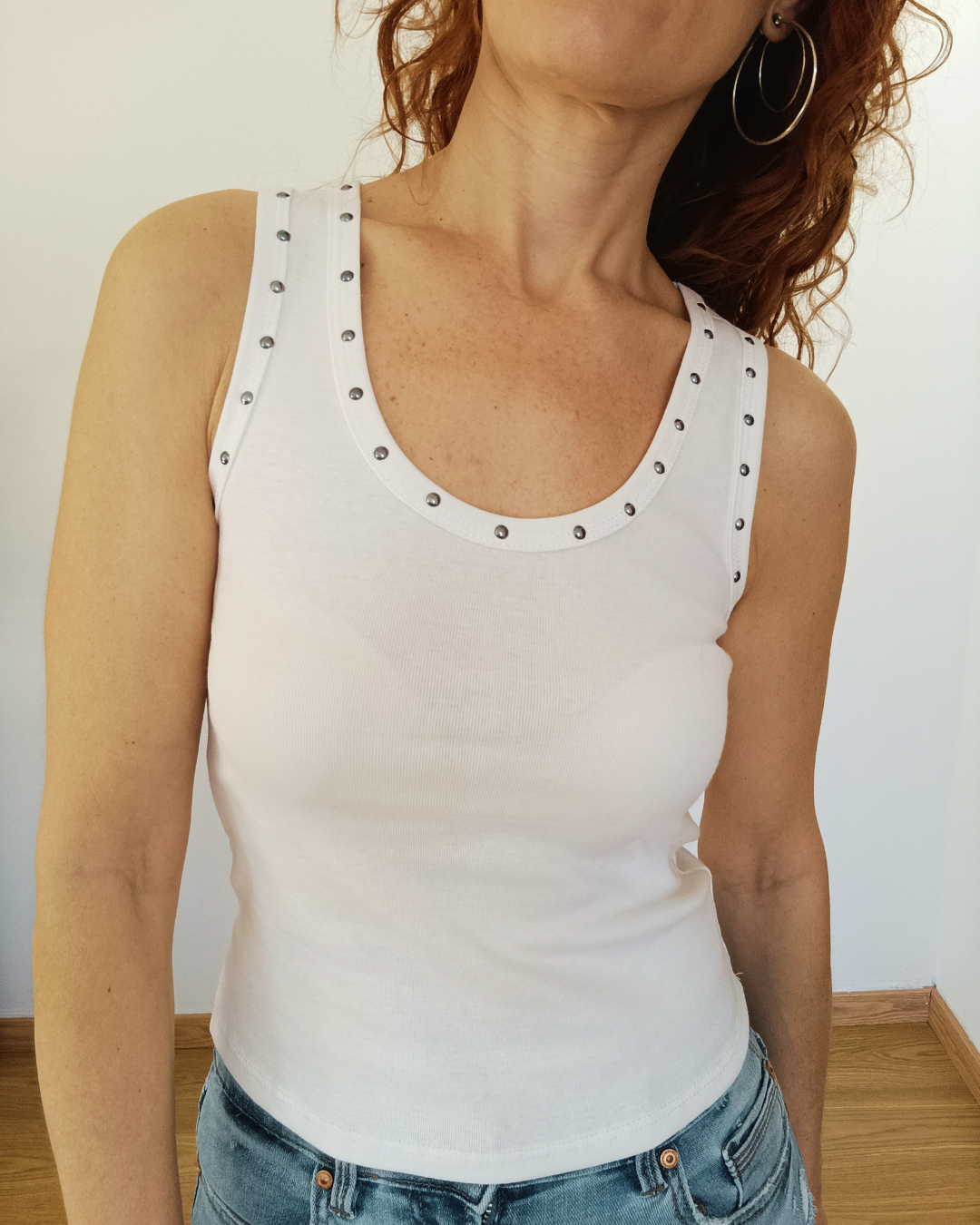 Camiseta Tachuelas Blanca