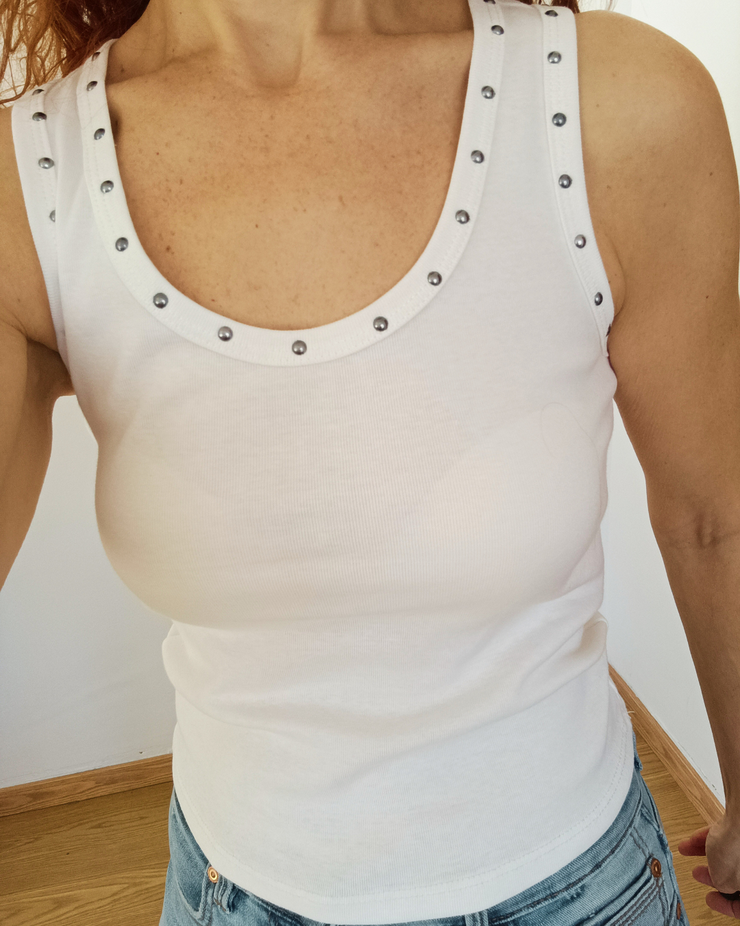 Camiseta Tachuelas Blanca