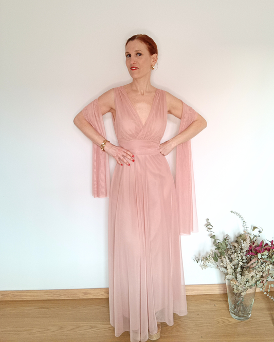 Vestido Afrodita Rosa palo