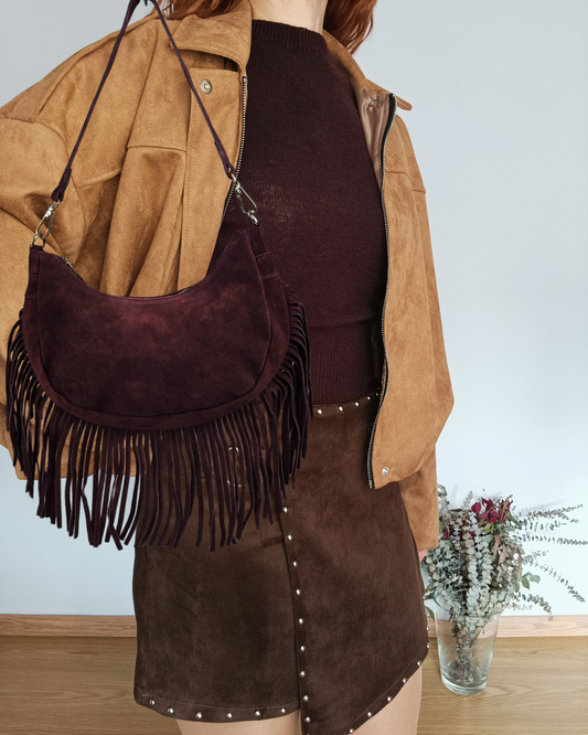 Bolso de Ante Burdeos