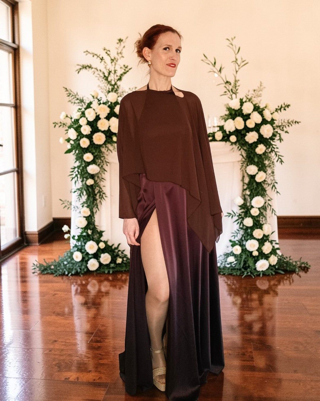 Vestido Hera marrón chocolate
