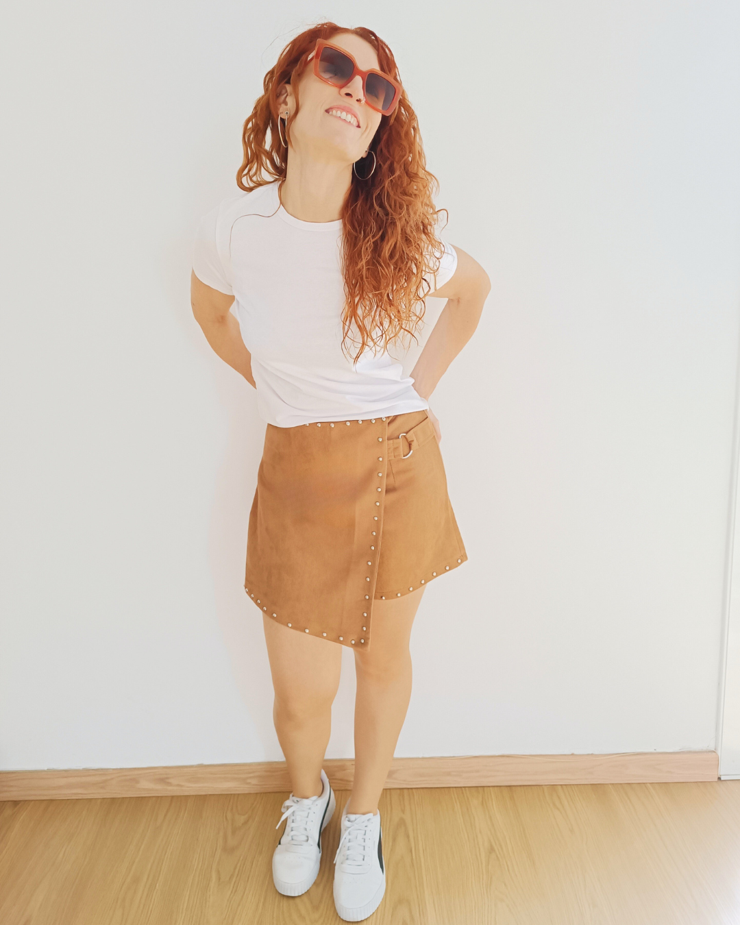 Falda - pantalón Marrón Latte