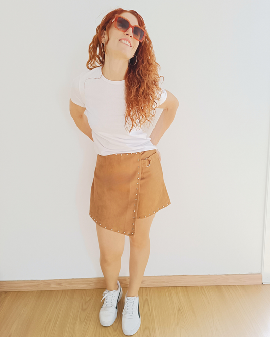 Falda - pantalón Marrón Latte