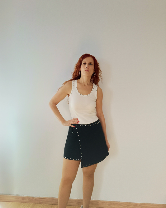 Falda - pantalón Negro