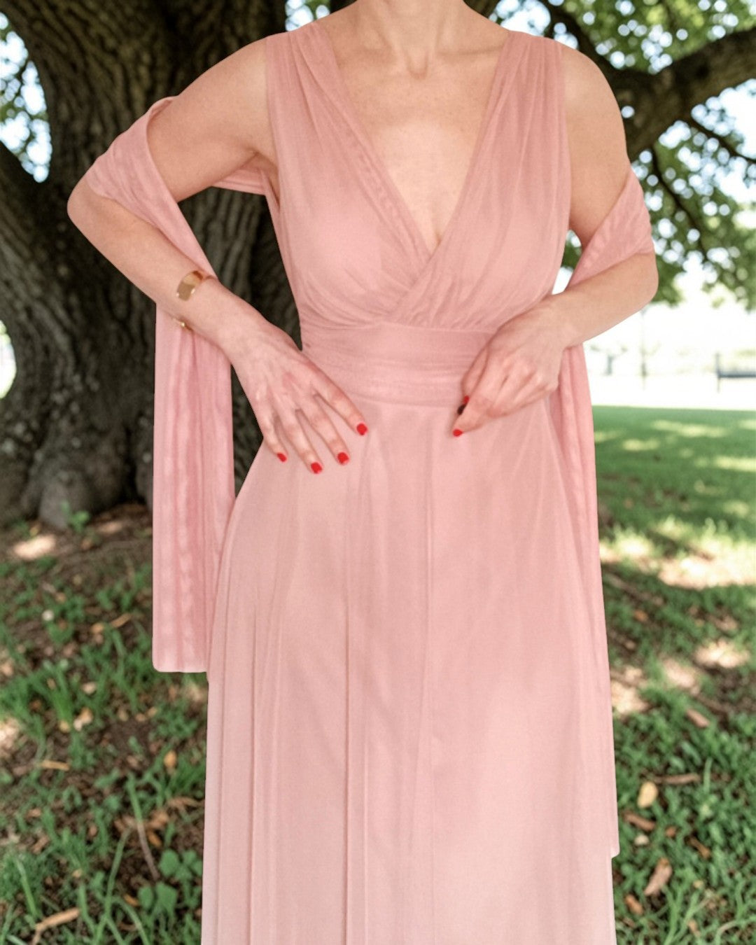 Chal Tulle Rosa Palo