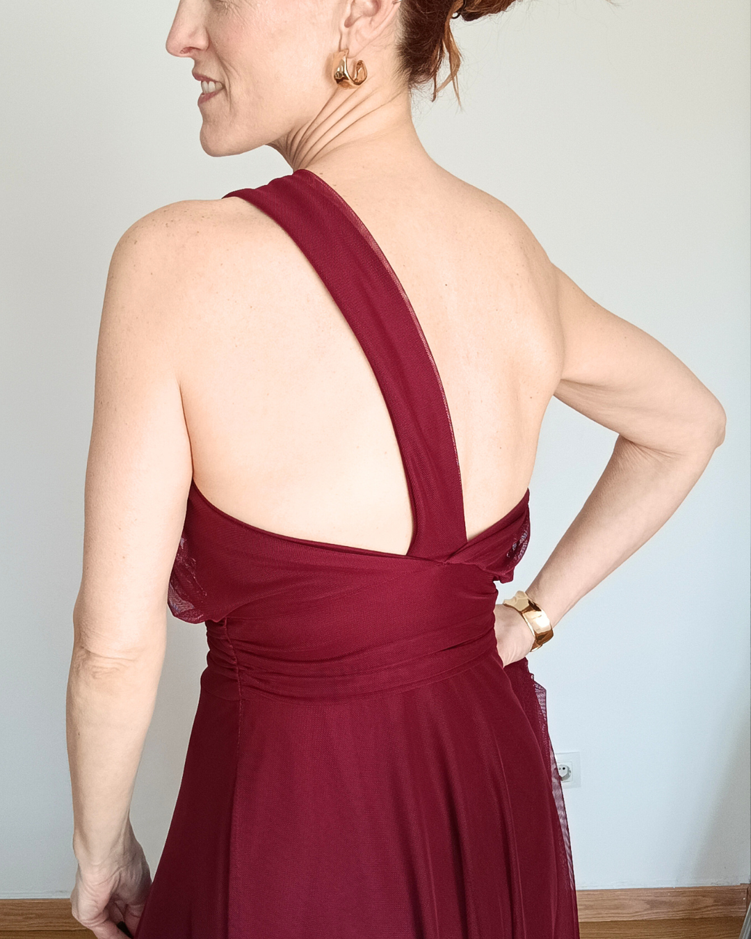 Vestido Atenea Burdeos