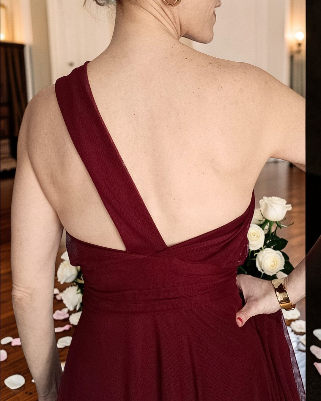 Vestido Atenea Burdeos