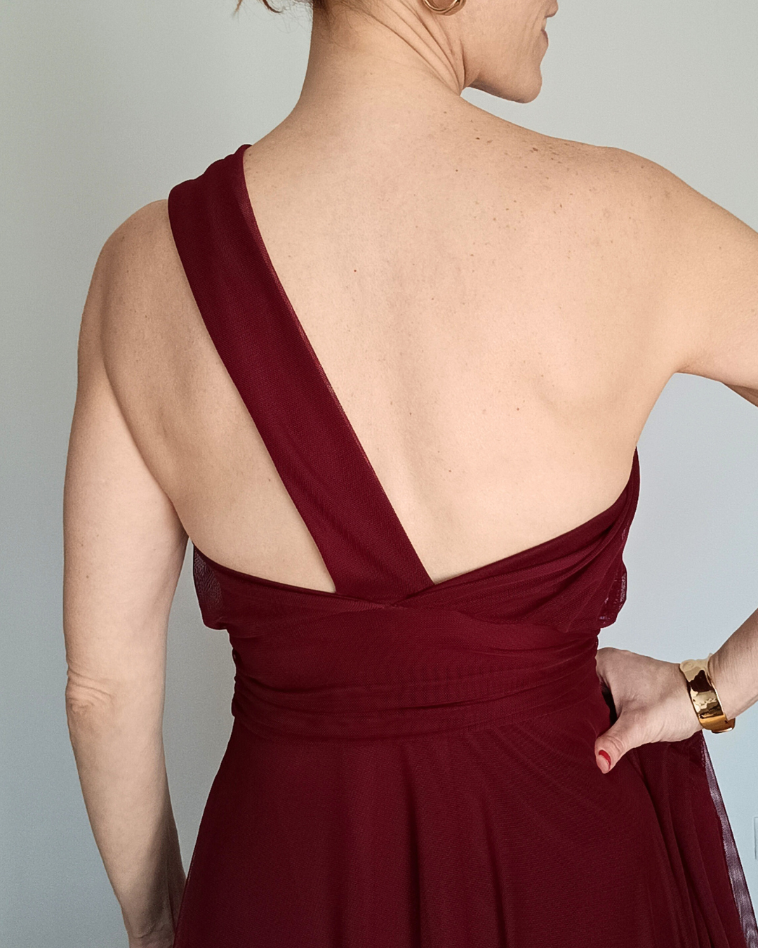 Vestido Atenea Burdeos