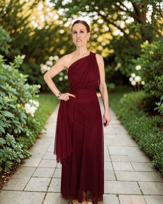 Vestido Atenea Burdeos