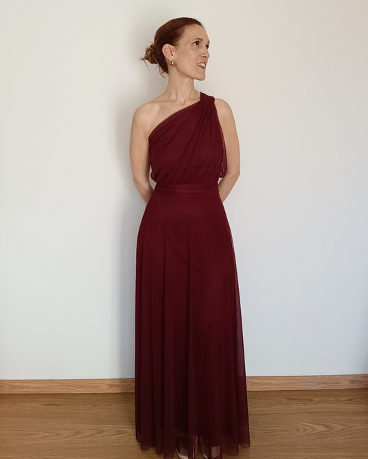 Vestido Atenea Burdeos