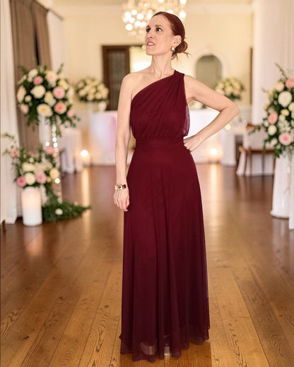 Vestido Atenea Burdeos