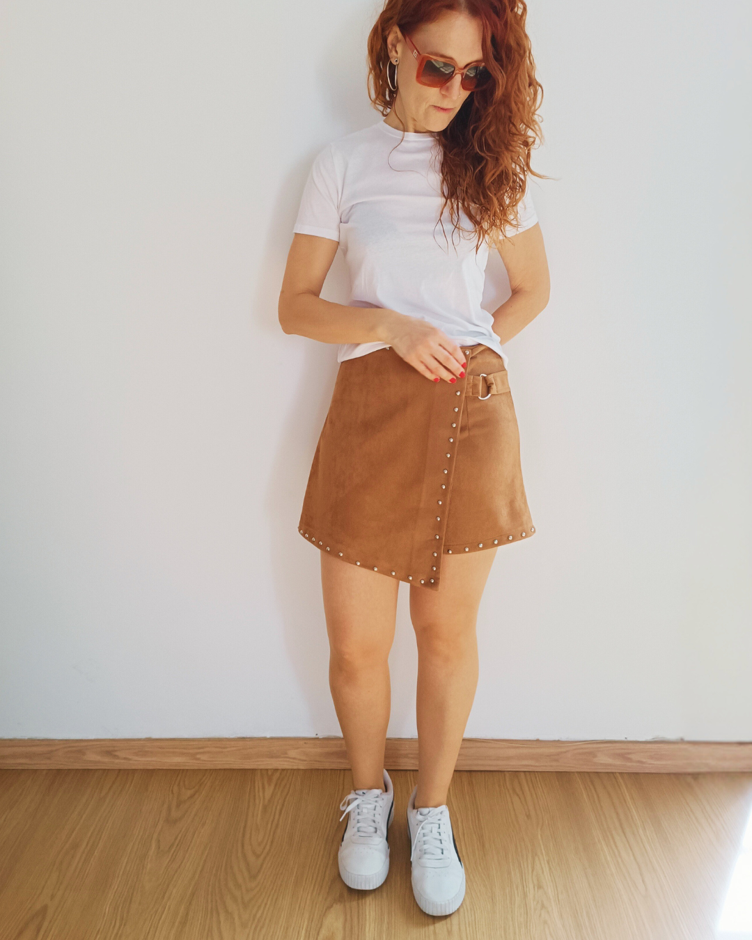 Falda - pantalón Marrón Latte