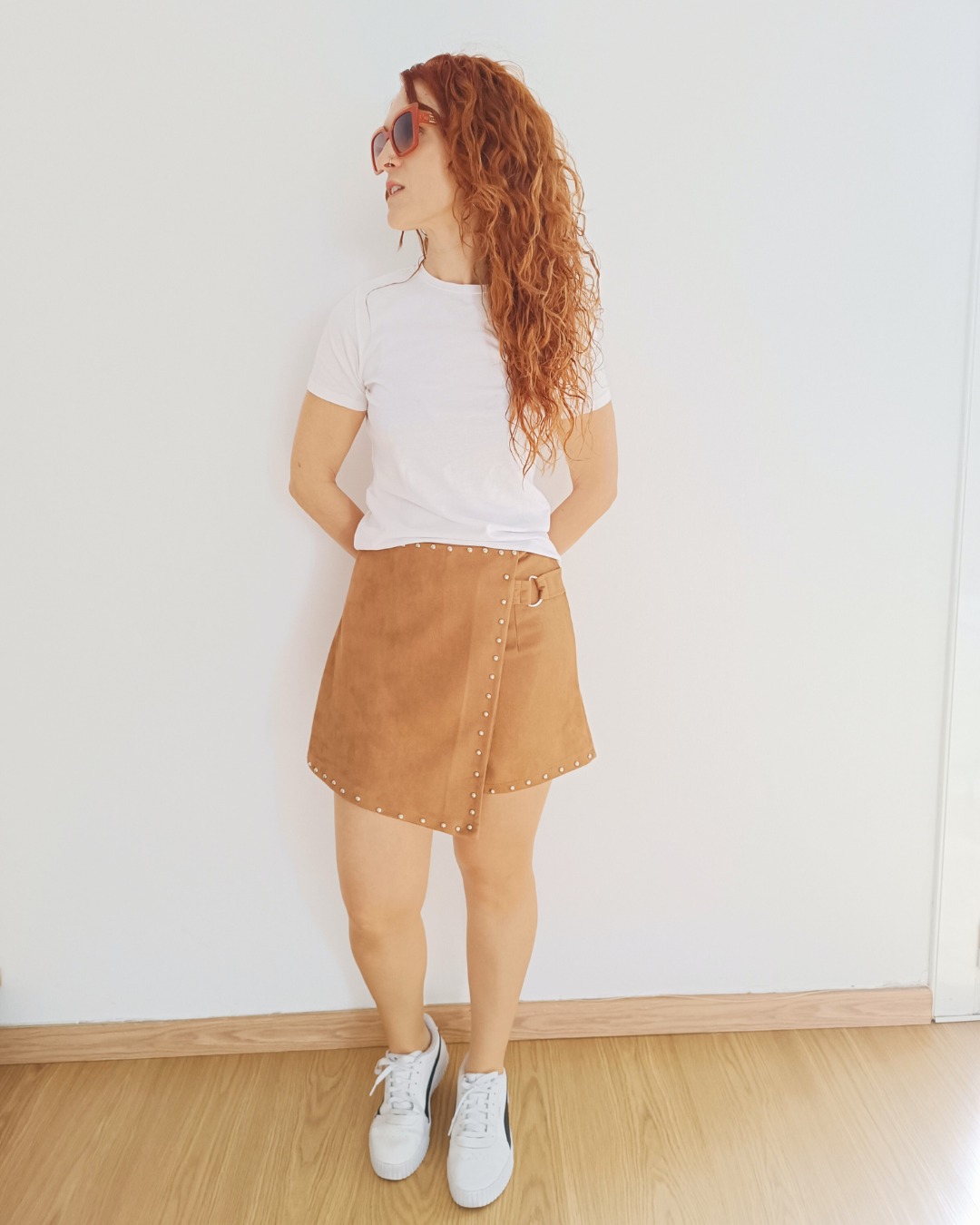 Falda - pantalón Marrón Latte