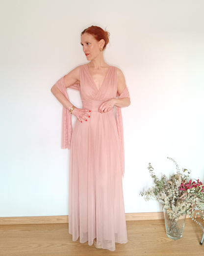 Vestido Afrodita Rosa palo
